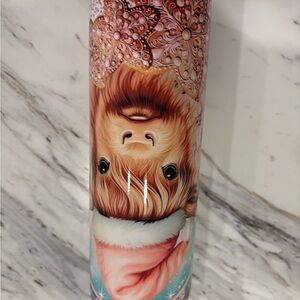 Festive Dog Print Tumbler